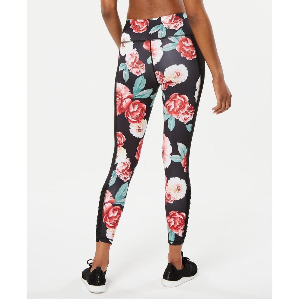 Ideology Womens Floral-Print Ankle Leggings Size 2XL - Picture 2 of 2
